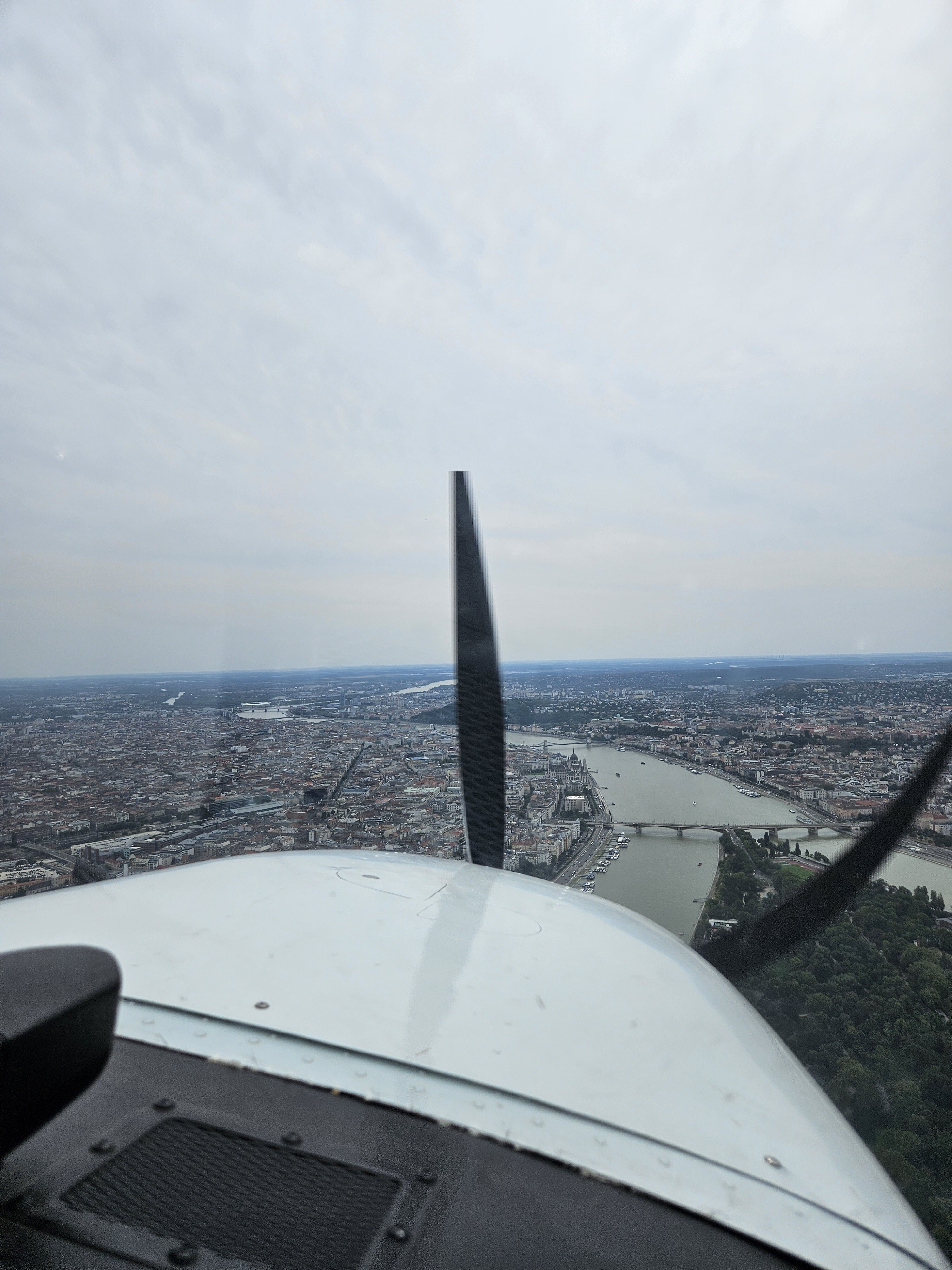 Helicopter flying