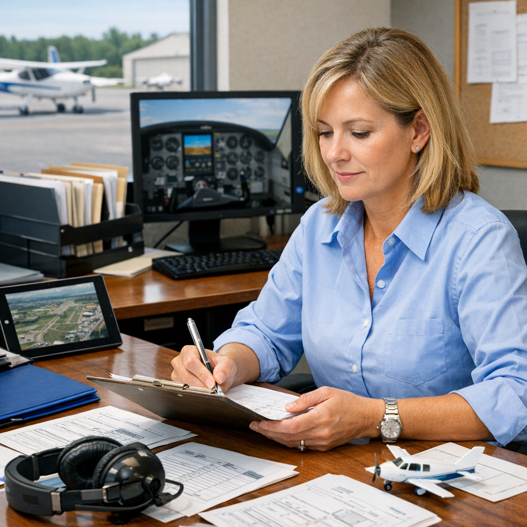 Flight School Admin Managing Training Docs