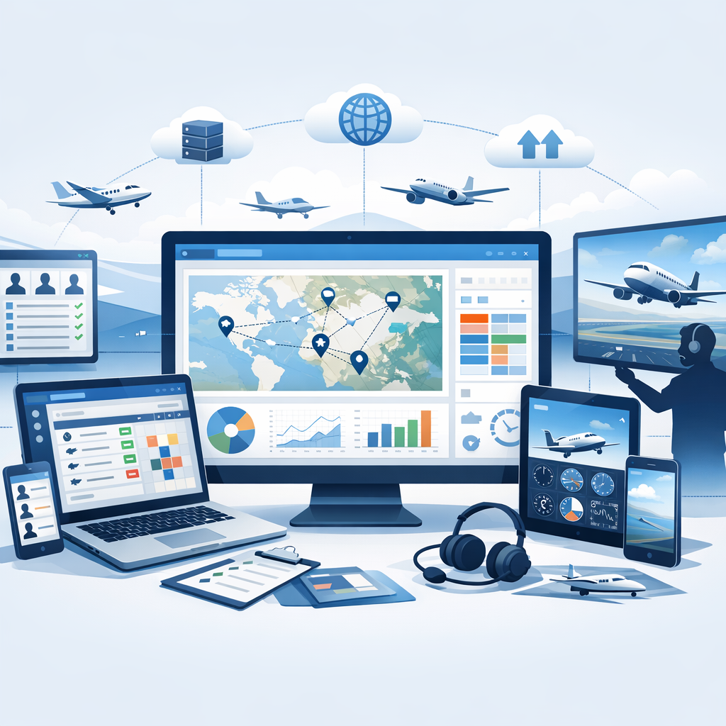 Scalable flight training management platform